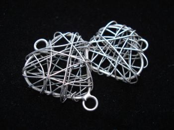 SILVER WIRE HEART